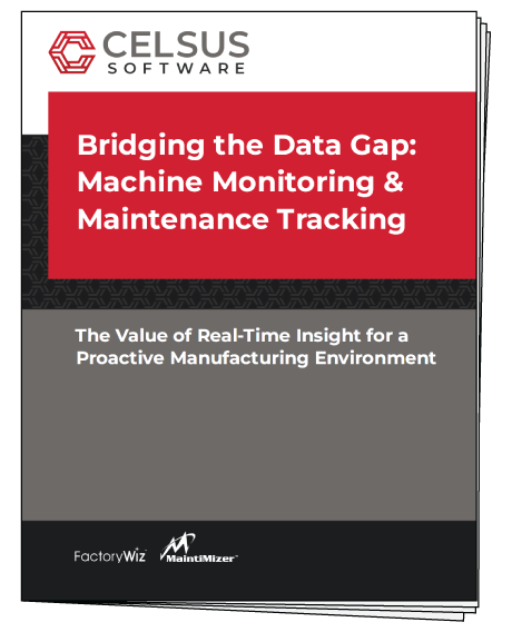 Bridging the Data Gap: Machine Monitoring & Maintenance Tracking white paper cover